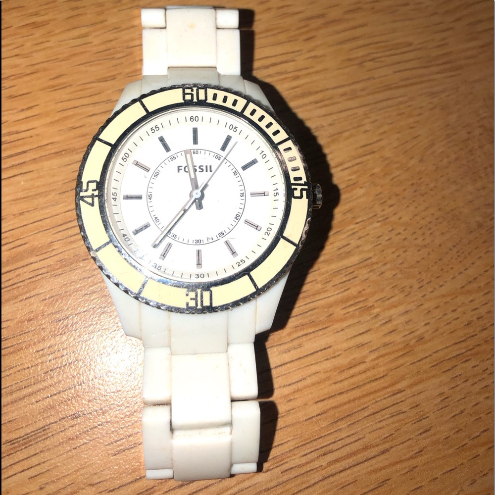 Fossil Stella ES-2442 womens watch Plastic Bracele